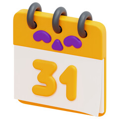 calendar 3d render icon illustration