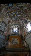 Fototapeta na wymiar interior of the cathedral of Segovia Spain 20/08/2022