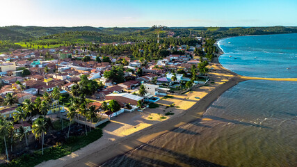 Tamandaré Carneiros Pernambuco Praia Litoral Paraíso Tropical Pernambucano Paradisíaco Coqueiro Mar Areia Ilha Céu Oceano Paisagem Drone Brasil Viagem Turismo Férias Verão