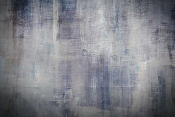 Gray background of natural cement or stone old texture as a wall with vignette.