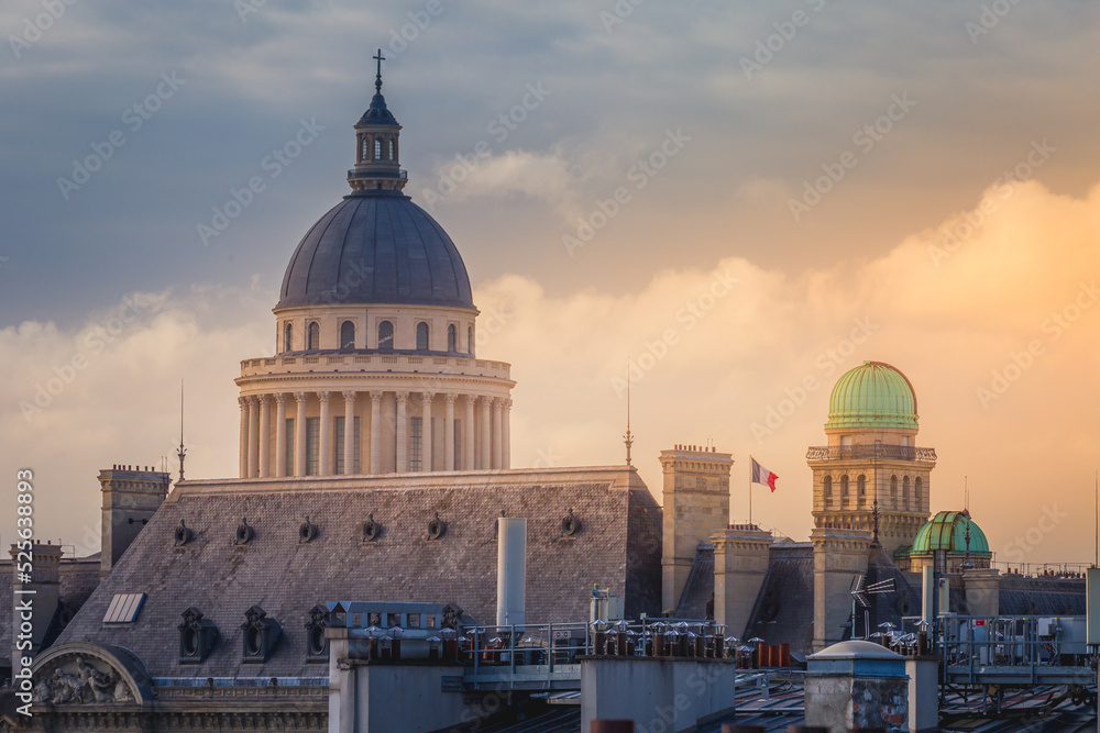 Wall mural Pantheon and french architecture in Quartier Latin, Paris