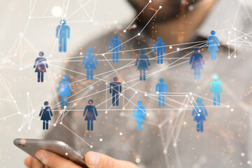 conference Digital Network and data concept 3d