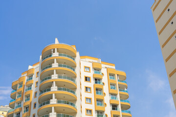 Fototapeta premium Residential apartment building. Exterior. Building detail.
