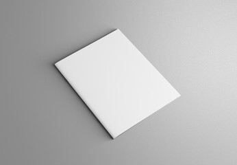 Branding Magazine 3d Mockup white isolated