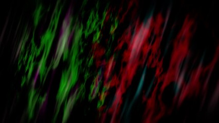 Green and red smoke effect on a black background