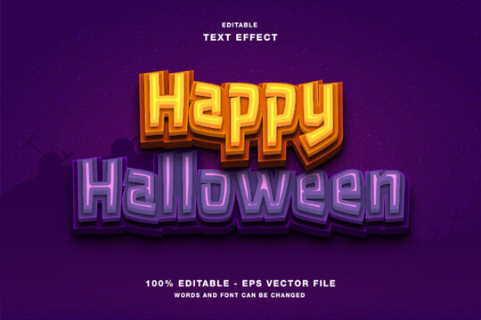 Happy Halloween Editable Text Effect
