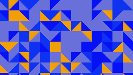 blue and yellow geometric pattern, seamless wallpaper for tile, banner, tableclothe