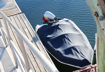 covered motor boat