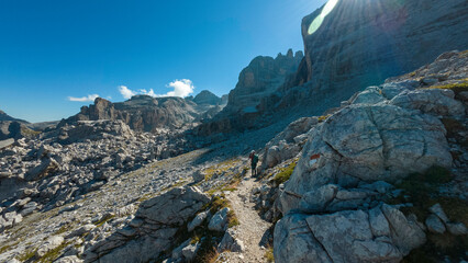 Obraz premium Landscape of the via ferrata 