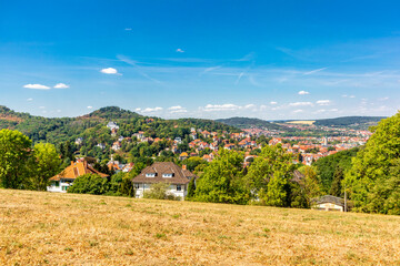 Sommerspaziergang rund um die Wartburgstadt Eisenach am Rande des Thüringer Waldes - Thüringen -...