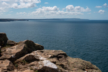 cornwall cornish landscape ocean view sea st agnes hike