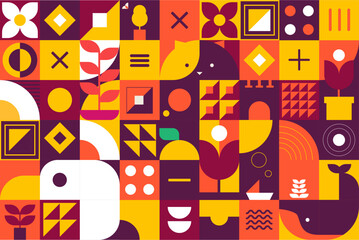 simple shape illustration for your design