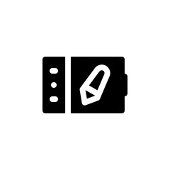 pen tablet vector icon. computer component icon solid style. perfect use for logo, presentation, website, and more. simple modern icon design solid style