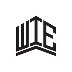 WIE letter logo design.WIE creative initials monogram vector letter logo concept.WIE letter design.
 - obrazy, fototapety, plakaty