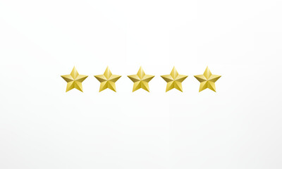 5つのスター,立体,かっこいい,スタイリッシュ