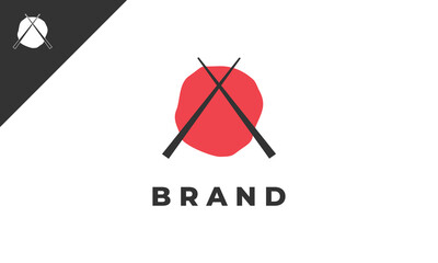 Japanese Food Logo Design ,Vector Template