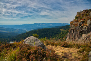 Landschaft auf dem Gazon du Faing in den Vogesen