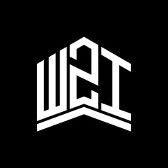 WZI letter logo design on black background.WZI creative initials monogram vector letter logo concept.WZI letter design.
 - obrazy, fototapety, plakaty
