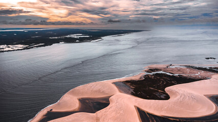 Delta Rio Parnaíba Delta das Américas Paraíso Tropical Paisagem Drone Piauí Maranhão Natureza...