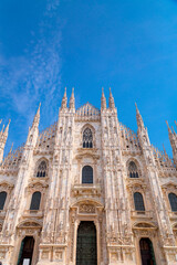 Fototapeta premium Duomo di Milano, The Milan Cathedral in Milan, Lombardy, Italy