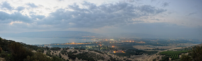 Lake Kinneret at dawn