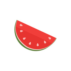 Watermelon icon on a white background, vector illustration