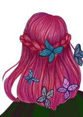 Fantasy Hair // Ilustration // Colorful