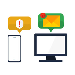 icon of transferring files from one medium to another, vector illustration