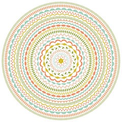 embroidery stitch concentric circles pattern