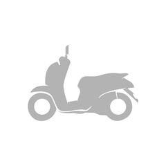 scooter icon on a white background, vector illustration