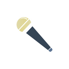 microphone icon on a white background, vector illustration