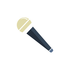 microphone icon on a white background, vector illustration