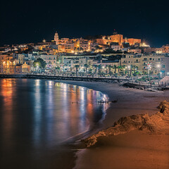 night seascape Vieste Italy