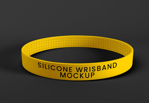 Silicone Wristband Mockup