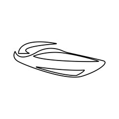 boat icon on a white background, vector illustration