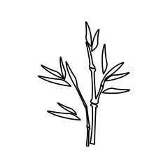 bamboo icon, Japan concept, vector illustration