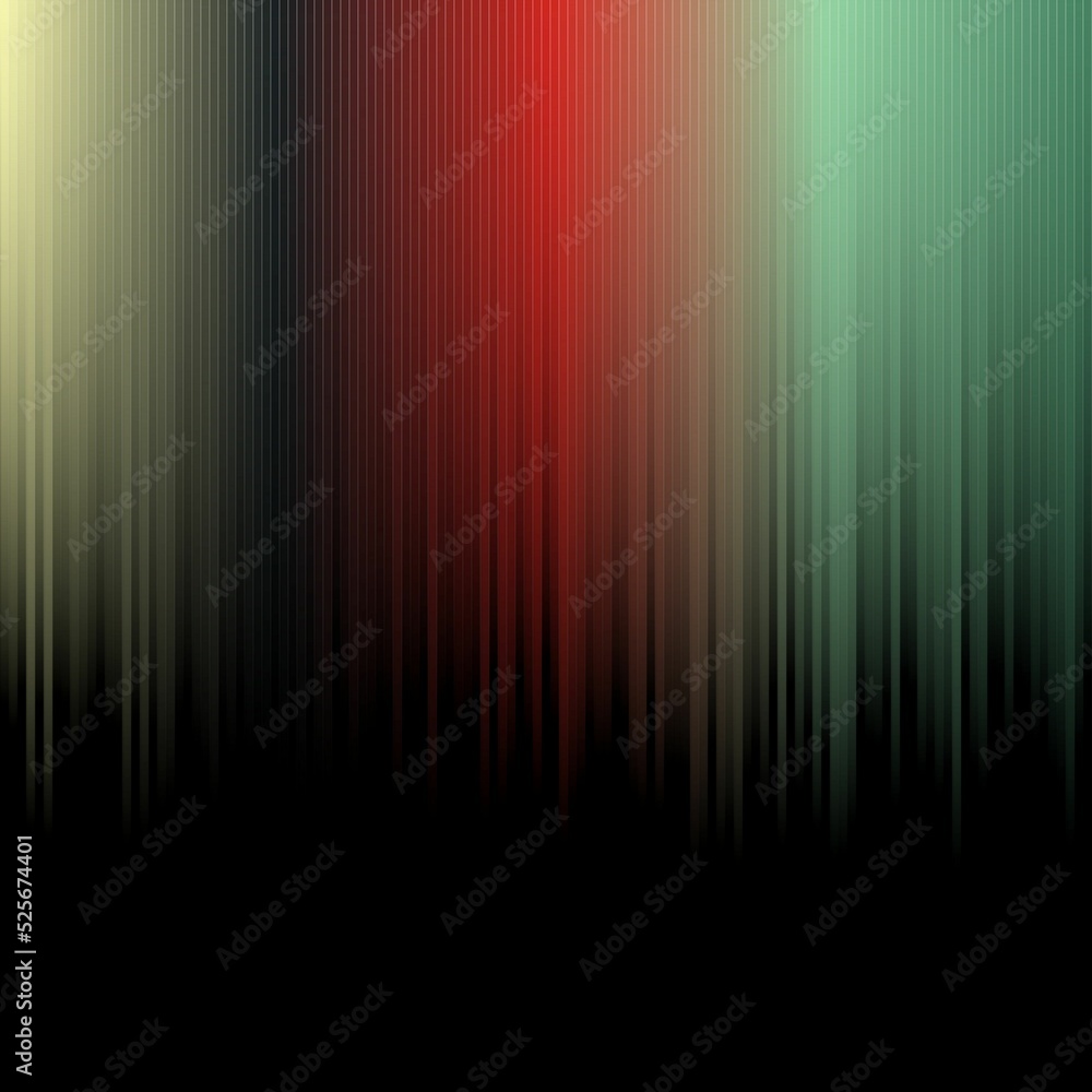 Poster illustration of an abstract background design with bright multicolored gradient vertical blur line