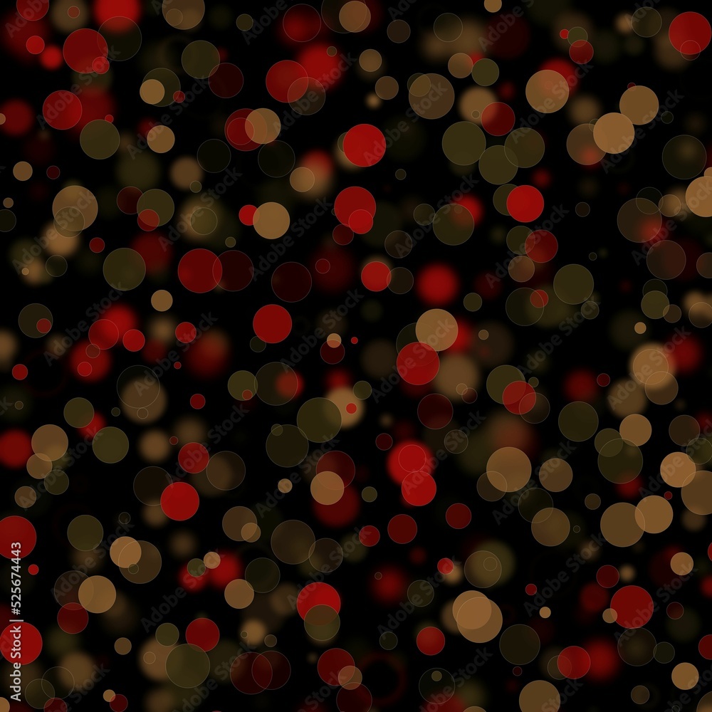 Poster illustration of an abstract light dots and blurred circles multicolored backdrop like bokeh spot