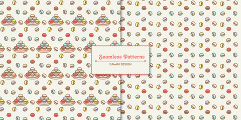 pattern with macarons 