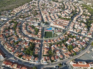 Vista aerea de urbanizacion en España