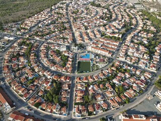 Vista aerea de urbanizacion en España