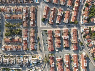 Vista aerea de urbanizacion en España