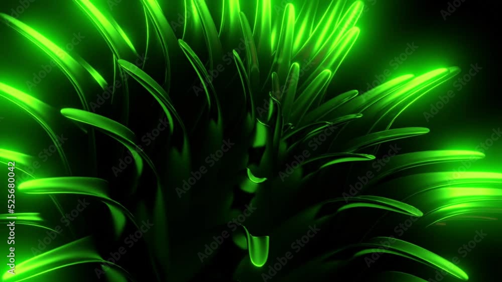 Canvas Prints green and purple background. design.bright rays of light in the animation move flying apart in oppos