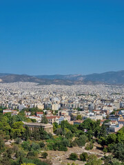 Fototapeta na wymiar Panoramic view of the beautiful countryside, Greece