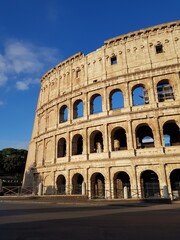 Obraz premium Ancient stone walls of the Roman Colosseum