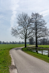 View over Slatsdijk from Molen-Allee in Loenen (The Netherlands)