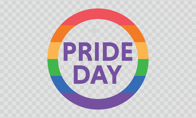 LGBTQ+ Pride Month, vector. İsolated on background