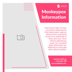 Banner inscription Monkeypox Information