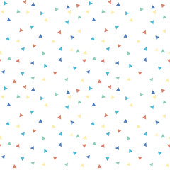 Seamless pattern of geometric coloured figures 