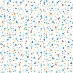 Seamless pattern of geometric coloured figures